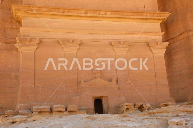 واجهة قصر الفريد بالهجر في المملكة العربية السعودية
