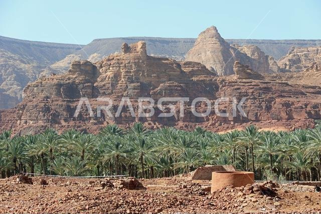 Carved stone basin the archaeological site of Al Khuraybah in Saudi Arabia