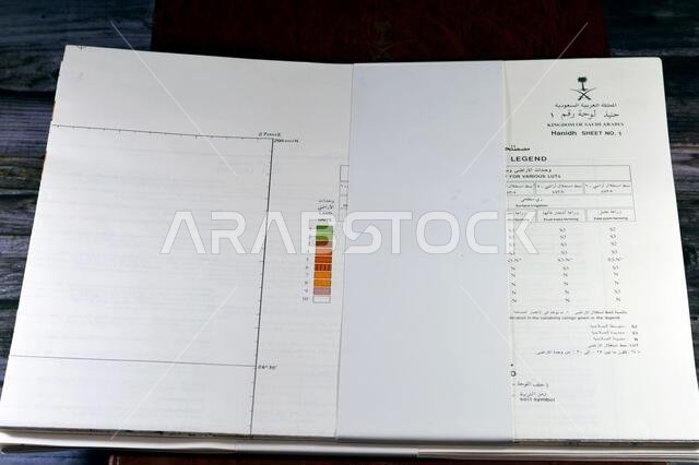 Cairo, Egypt, January 2 2024: Detailed soil survey of Hanidh and Urayirah areas in kingdom of Saudi Arabia, Maps, Topography and geographic locations Cairo, Egypt, January 2 2024: Detailed soil survey of Hanidh and Urayirah areas in kingdom of Saudi Arabia, Maps, Topography and geographic locations
