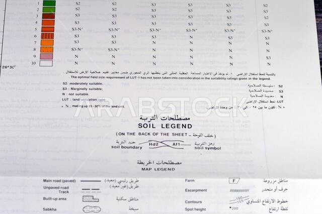 القاهرة، مصر، 2 يناير 2024: مسح تفصيلي للتربة في منطقتي حنيض وعريرة بالمملكة العربية السعودية، خرائط، تضاريس ومواقع جغرافية القاهرة، مصر، 2 يناير 2024: مسح تفصيلي للتربة في منطقتي حنيض وعريرة بالمملكة العربية السعودية، خرائط، تضاريس ومواقع جغرافية