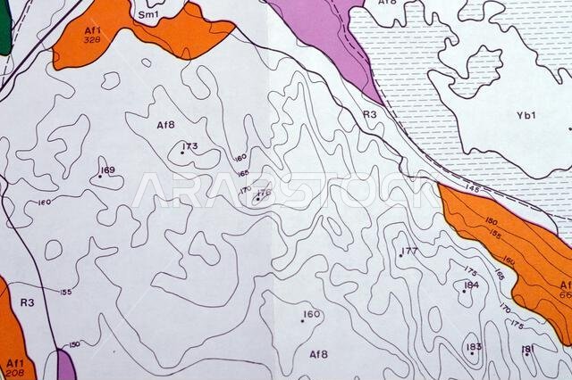 Cairo, Egypt, January 2 2024: Detailed soil survey of Hanidh and Urayirah areas in kingdom of Saudi Arabia, Maps, Topography and geographic locations