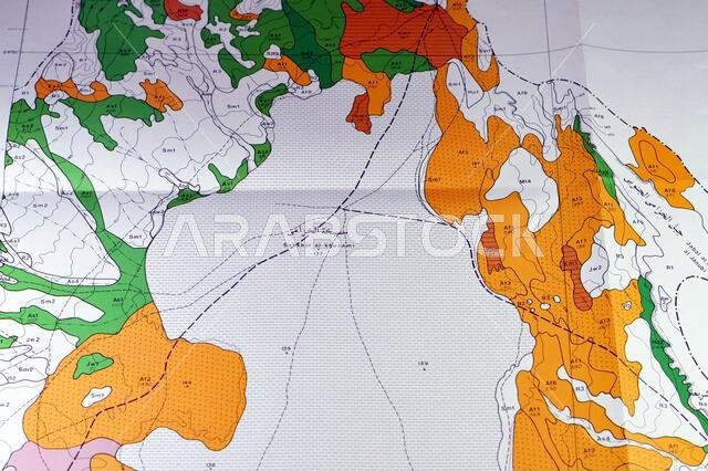 Cairo, Egypt, January 2 2024: Detailed soil survey of Hanidh and Urayirah areas in kingdom of Saudi Arabia, Maps, Topography and geographic locations