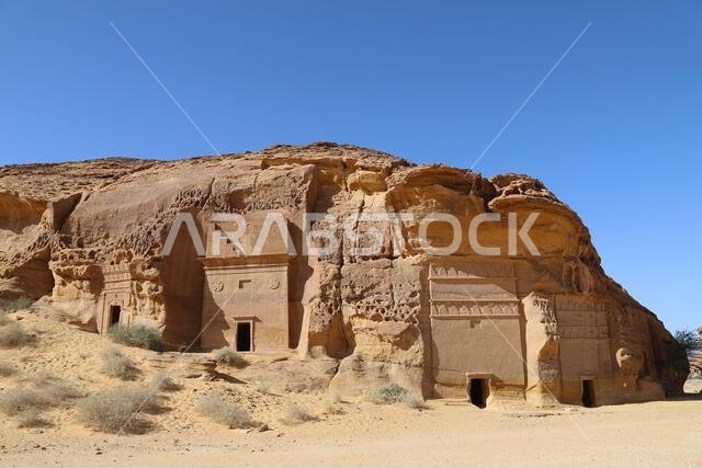 Hegra archaeological site at AlUla in Saudi Arabia