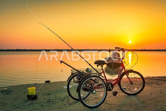 Morning Catch: Dammam Corniche, Saudi Arabia, with Bicycle.