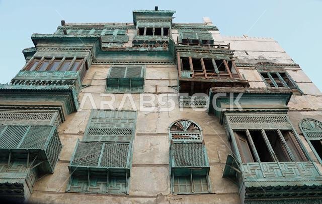 Historic architecture at Al Balad in Jeddah