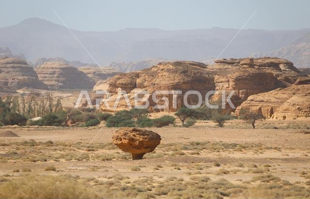 منظر صحراوي في العلا بالمملكة العربية السعودية