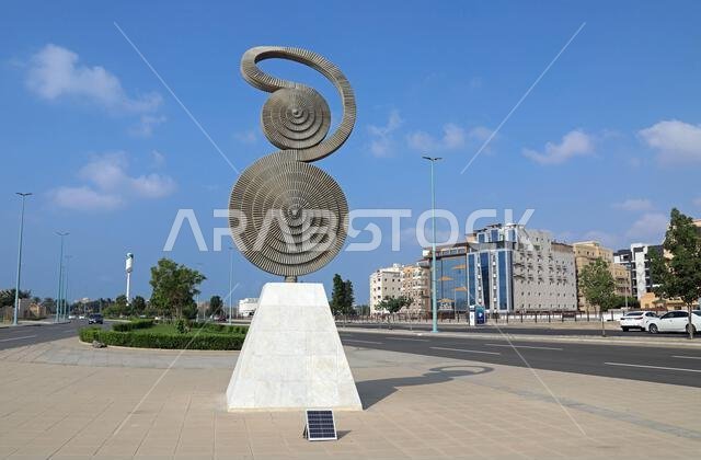 Outdoor art at the waterfront area of Al Hamrah in Jeddah