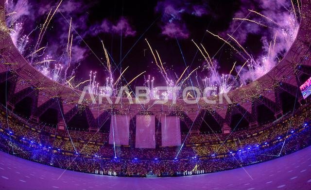 Bebe Rexha and David Guetta perform during the FIFA Club World Cup 2023 final at the King Abdullah Sports City Stadium, Jeddah, Saudi Arabia. Picture date: Friday December 22, 2023. Bebe Rexha and David Guetta perform during the FIFA Club World Cup 2023 final at the King Abdullah Sports City Stadium, Jeddah, Saudi Arabia. Picture date: Friday December 22, 2023.