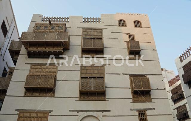 Restored Rawasheen in the Red Sea coastal city of Jeddah in Saudi Arabia Restored Rawasheen in the Red Sea coastal city of Jeddah in Saudi Arabia