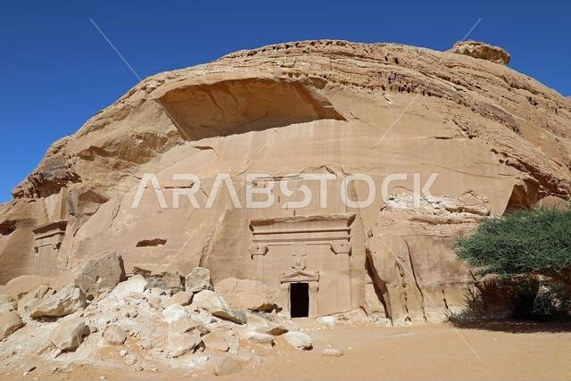 غرفة الدفن النبطية في الهجرة في الصحراء العربية