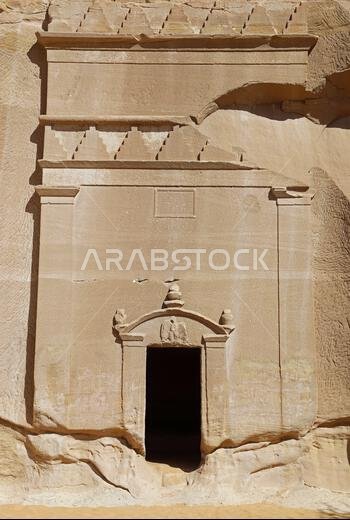 Nabatean burial chamber at Hegra in the Arabian Desert