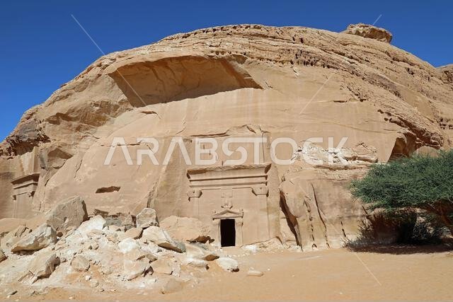 غرفة الدفن النبطية في الهجرة في الصحراء العربية