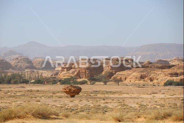 Unesco World Heritage site of Hegra at AlUla in Saudi Arabia