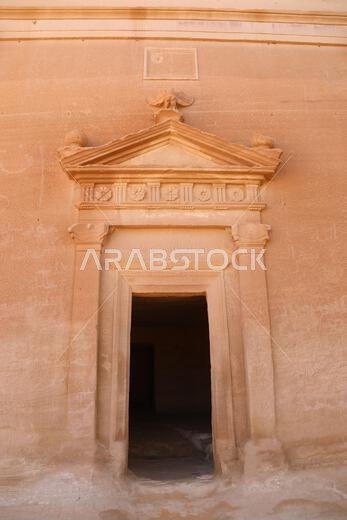 Nabatean burial chamber at Hegra in the Arabian Desert