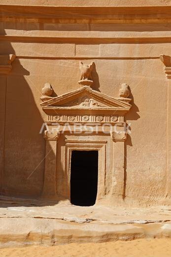 Nabatean burial chamber at Hegra in the Arabian Desert