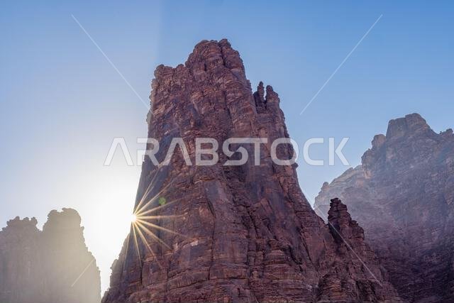 Middle East, Saudi Arabia,Tabuk, Wadi Al-Disha, Prince Mohammed bin Salman Natural Reserve. Wadi Al-Disha, known as the Grand Canyon of Saudi Arabia a Middle East, Saudi Arabia,Tabuk, Wadi Al-Disha, Prince Mohammed bin Salman Natural Reserve. Wadi Al-Disha, known as the Grand Canyon of Saudi Arabia a