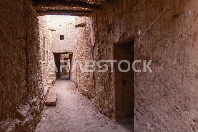Middle East, Saudi Arabia, Medina, Al-Ula. The old Town, consisting of 2 parts. AlHilf and Ash Shqaiq. Restoration project.