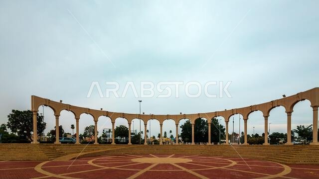 منظر صباحي في شاطئ الفناتير - مدينة الجبيل، المملكة العربية السعودية.