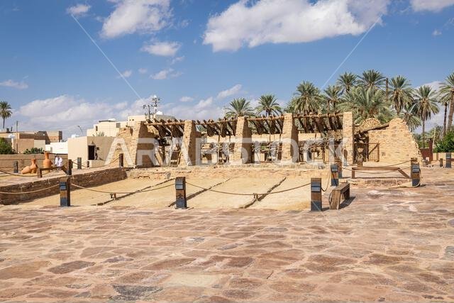 Middle East, Saudi Arabia, Tabuk Province, Tayma. November 15, 2023. Histoic water well at the ancient oasis town of Tayma. November 15, 2023. Middle East, Saudi Arabia, Tabuk Province, Tayma. November 15, 2023. Histoic water well at the ancient oasis town of Tayma. November 15, 2023.