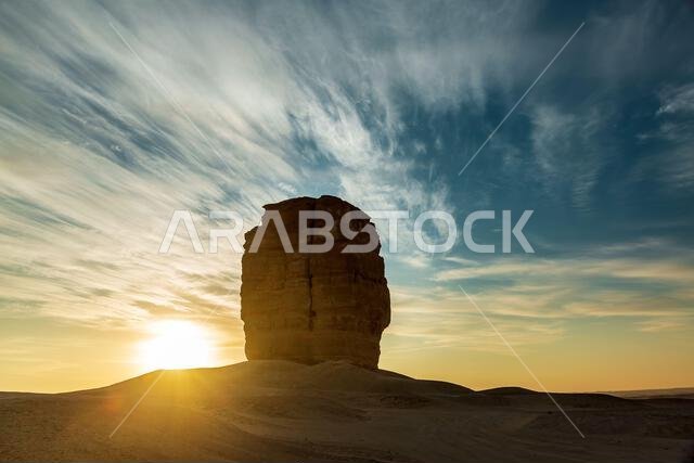 A rock formation in the desert close to Riyadh, Saudi Arabia is known as Devil Thumb or Judah Thumb. A rock formation in the desert close to Riyadh, Saudi Arabia is known as Devil Thumb or Judah Thumb.