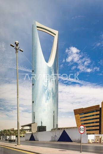Riyadh, Saudi Arabia, Middle East. November 11, 2023. The Kingdom Centre tower in Riyadh.
