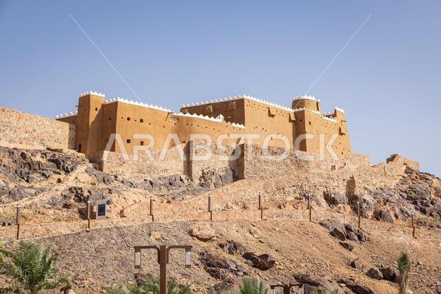 Middle East, Saudi Arabia, Hail Province, Hail. Qishlah Palace on a hill overlooking Hail. Middle East, Saudi Arabia, Hail Province, Hail. Qishlah Palace on a hill overlooking Hail.