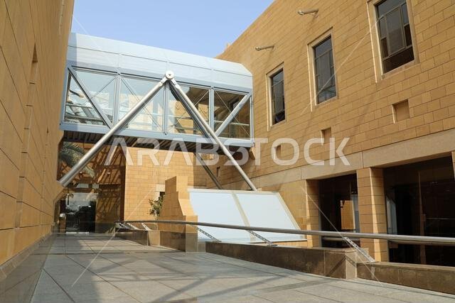 Entrance to the exhibition hall at King Abdulaziz Historical Palace in Riyadh