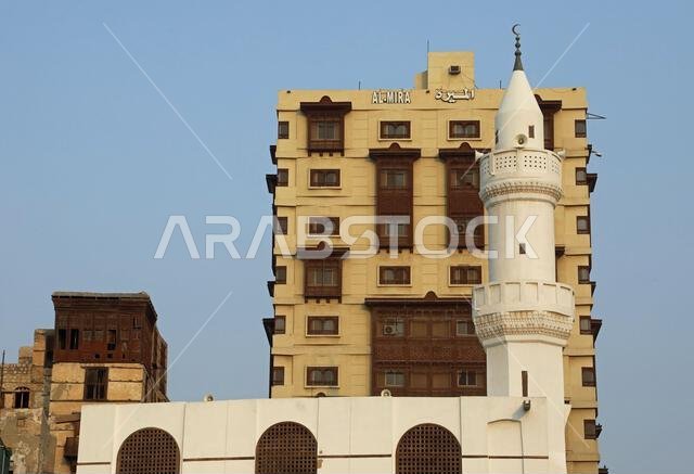 Al Mimar Mosque at Old Jeddah in Saudi Arabia Al Mimar Mosque at Old Jeddah in Saudi Arabia