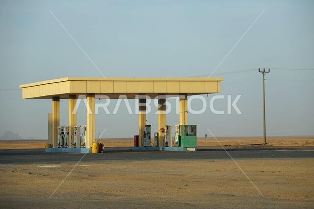 Remote fuel station in Saudi Arabia Remote fuel station in Saudi Arabia