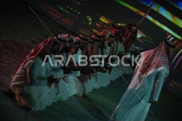 Riyadh, Kingdom Of Saudi Arabia. 03rd Sep, 2023. Opening Ceremony show of the World Weightlifting IWF Championships in Riyhad (Saudi Arabia), 03th September, 2023at the Prince Faisal bin Fahd Olympic Complex Credits : G.Scala/DBM-Deepbluemedia/Insidefoto Credit: Insidefoto di andrea staccioli/Alamy Live News