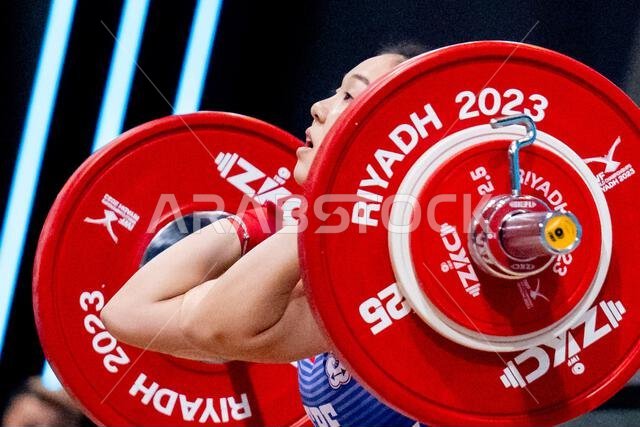 Riyadh, Kingdom Of Saudi Arabia. 04th Sep, 2023. Zi-Yu Hong of Taipei competes in the Women 45 kg of the World Weightlifting IWF Championships in Riyhad (Saudi Arabia), 04th September, 2023at the Prince Faisal bin Fahd Olympic Complex Credits : G.Scala/DBM-Deepbluemedia/Insidefoto Credit: Insidefoto di andrea staccioli/Alamy Live News Riyadh, Kingdom Of Saudi Arabia. 04th Sep, 2023. Zi-Yu Hong of Taipei competes in the Women 45 kg of the World Weightlifting IWF Championships in Riyhad (Saudi Arabia), 04th September, 2023at the Prince Faisal bin Fahd Olympic Complex Credits : G.Scala/DBM-Deepbluemedia/Insidefoto Credit: Insidefoto di andrea staccioli/Alamy Live News