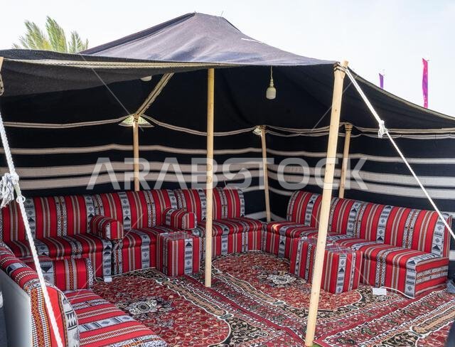 Traditional arabic tent at the qatar Souq