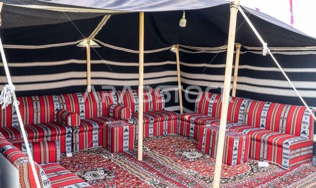 Traditional arabic tent at the qatar Souq