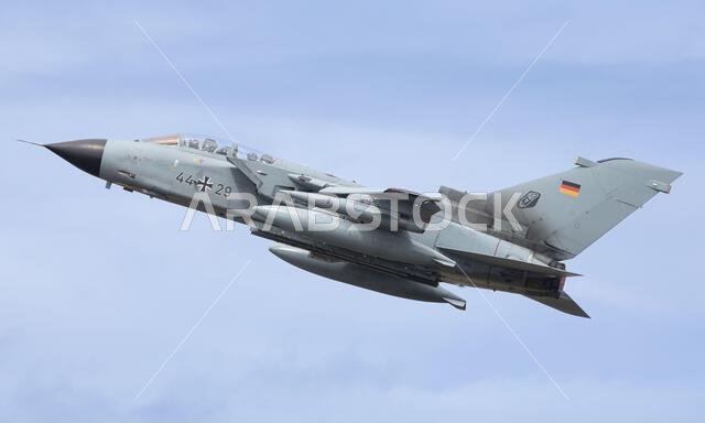 A German Airforce (Luftwaffe) Tornado IDS fighter-bomber, first introduced in 1979. Jointly developed by the UK, Italy and Germany