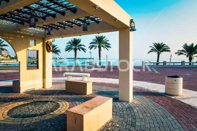 Wonderful Morning view in Al khobar Corniche-Saudi Arabia. If you are looking for a relaxing place to enjoy nature and fresh air in Al Khobar,