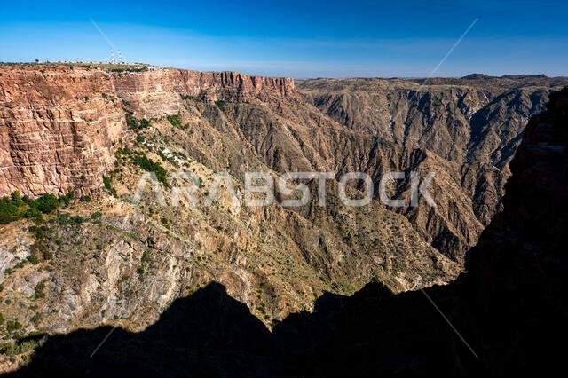 The Asir Mountains from the Habala (Al-Habalah) viewpoint, one of the most popular travel destination in Saudi Arabia.