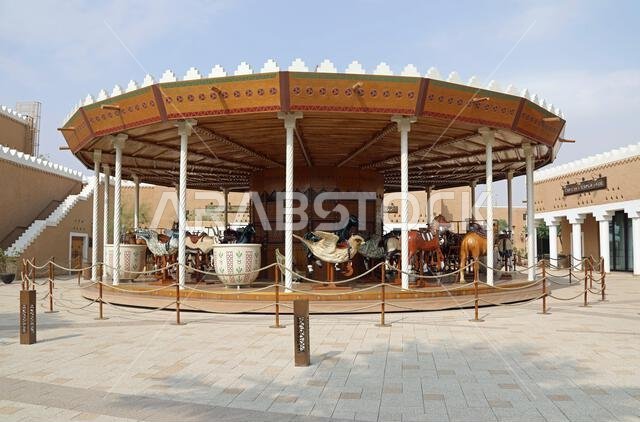 الملاهي الدوّارة في تراس البجيري بالرياض