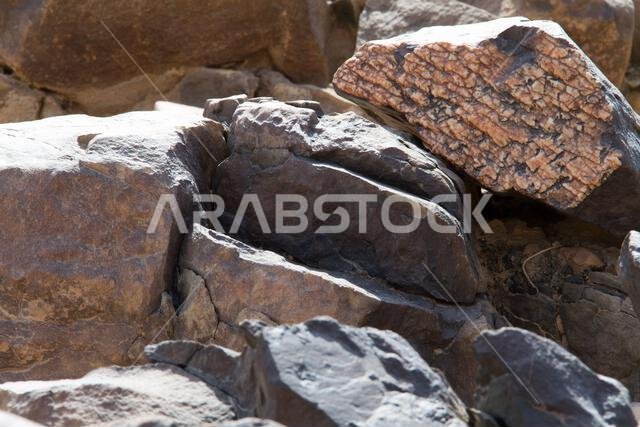 mountains and hills  in a town near riyadh in Saudi Arabia