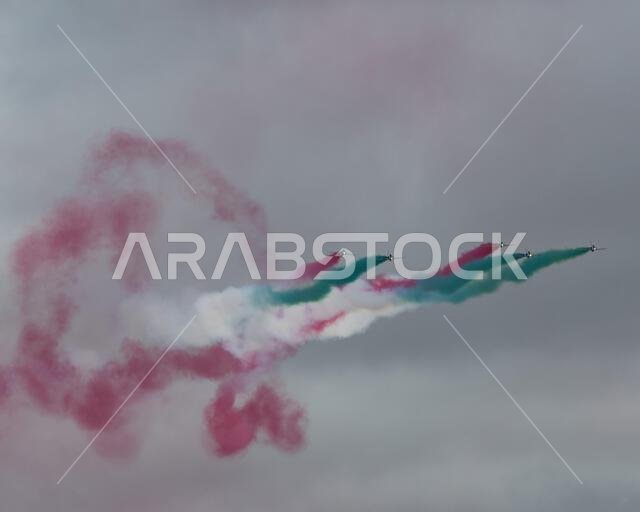Royal Saudi Air Force formation jet aerobatic team at the 2023 Royal International Air Tattoo Royal Saudi Air Force formation jet aerobatic team at the 2023 Royal International Air Tattoo