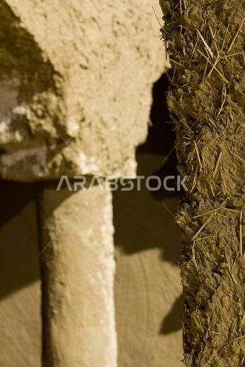 an archaeological mosque built of muds in riyadh in Saudi Arabia