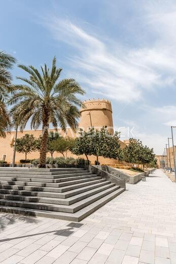The Masmak Fort, also called the Masmak Fortress or Masmak Palace, is a clay and mudbrick fort in the al-Dirah neighborhood of Riyadh, Saudi Arabia The Masmak Fort, also called the Masmak Fortress or Masmak Palace, is a clay and mudbrick fort in the al-Dirah neighborhood of Riyadh, Saudi Arabia