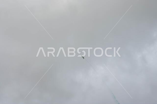 GLOUCESTERSHIRE, ENGLAND - 15 July 2023: Royal Saudi Air Force BAE Systems Hawk MK65 Hawks at RIAT 2023