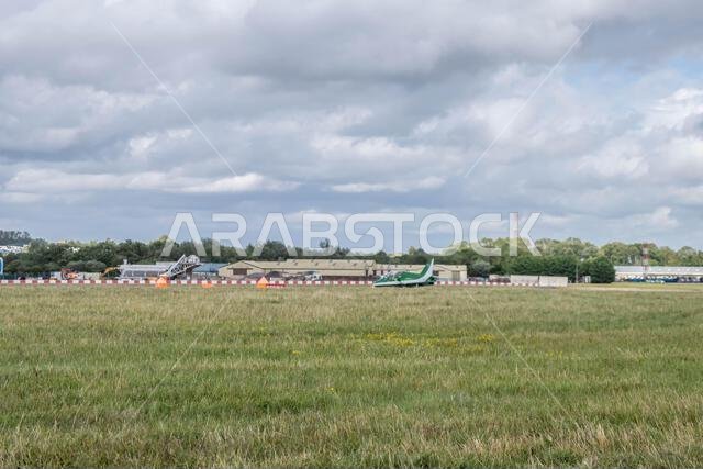 GLOUCESTERSHIRE, ENGLAND - 15 July 2023: Royal Saudi Air Force BAE Systems Hawk MK65 Hawks at RIAT 2023