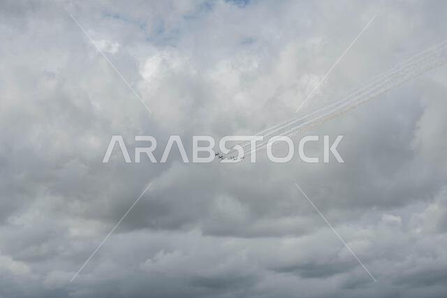 GLOUCESTERSHIRE, ENGLAND - 15 July 2023: Royal Saudi Air Force BAE Systems Hawk MK65 Hawks at RIAT 2023