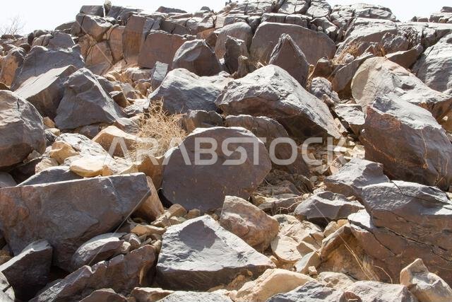 mountains and hills  in a town near riyadh in Saudi Arabia