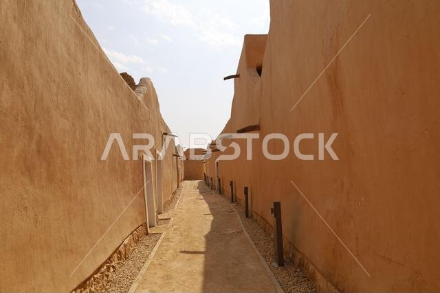 Al Diriyah old capital . Riyadh Saudi Arabia - Diriyah ruins - Saudi culture. National day