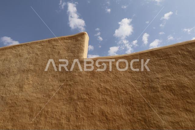 Al Diriyah old capital . Riyadh Saudi Arabia - Diriyah ruins - Saudi culture. National day