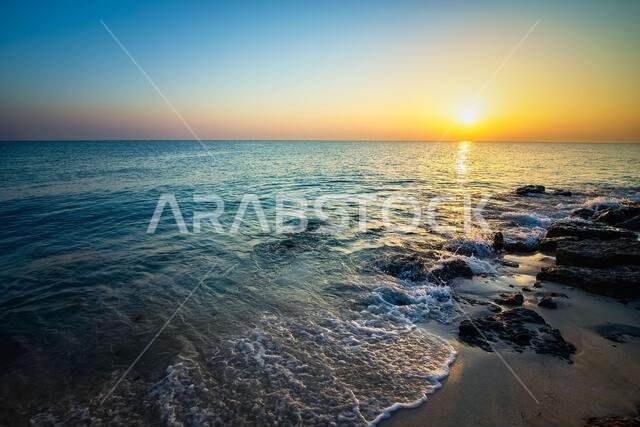 RAS TANURA Beach near Jubail, Saudi Arabia, is a popular destination for tourists and locals alike. RAS TANURA Beach near Jubail, Saudi Arabia, is a popular destination for tourists and locals alike.