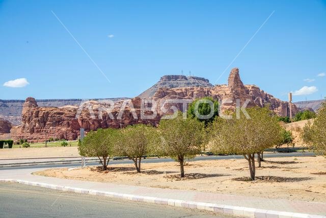 تكوينات التعرية الصحراوية في حديقة الشتاء، العلا، مدائن صالح، المملكة العربية السعودية