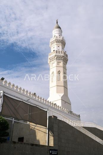 Medinah, Saudi Arabia - December 22, 2022: Quba Mosque. The first mosque in Islam. It was founded by the Prophet Muhammad (peace be upon him) in 622 A